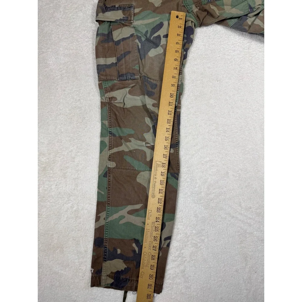 Military Cargo Pants Mens 30x31 Camo vtg Woodland Tactical Utility BDU Trousers